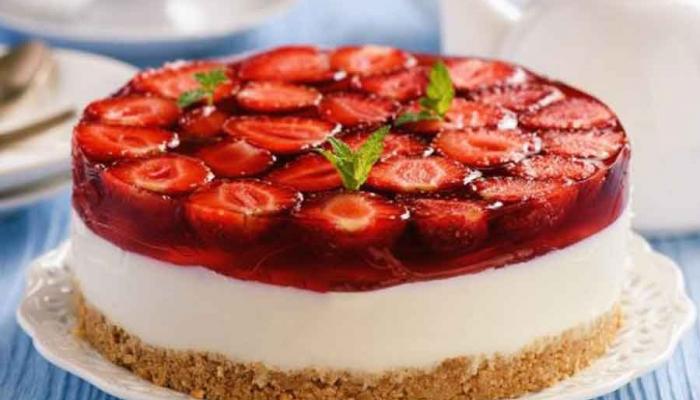 طريقة عمل تشيز كيك الفراولة