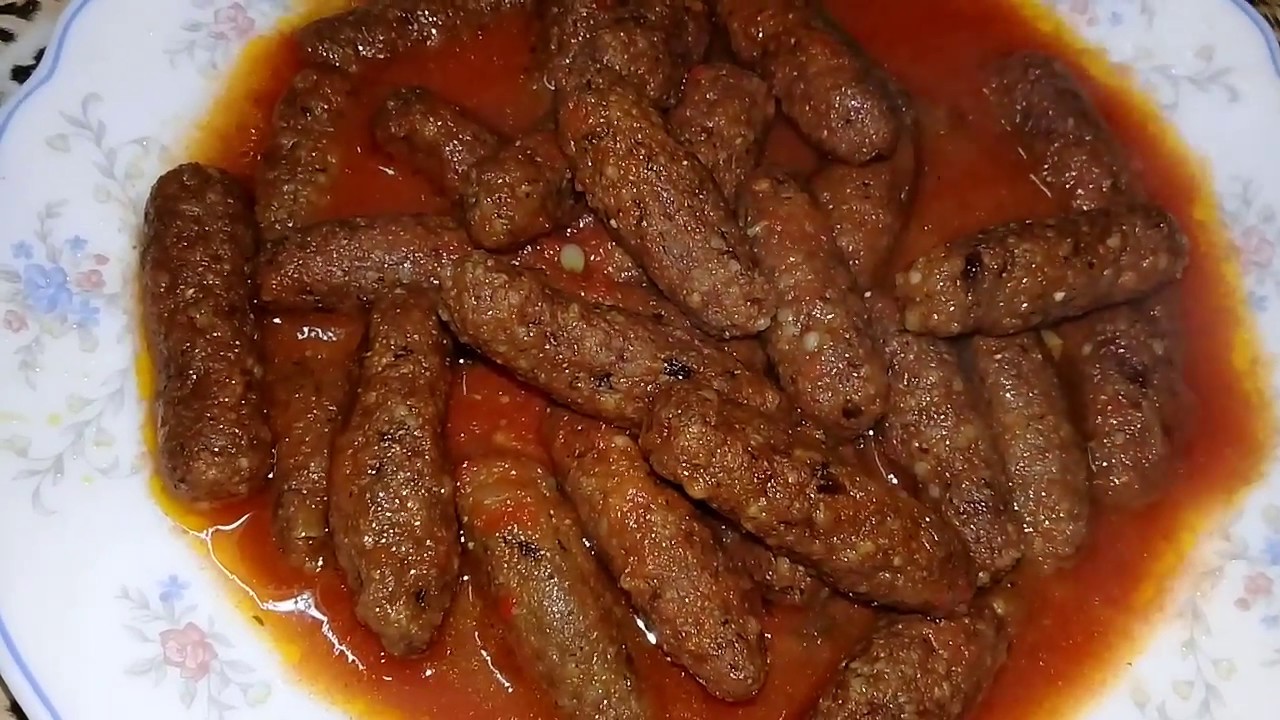 طريقة عمل كفتة الارز بالصلصة