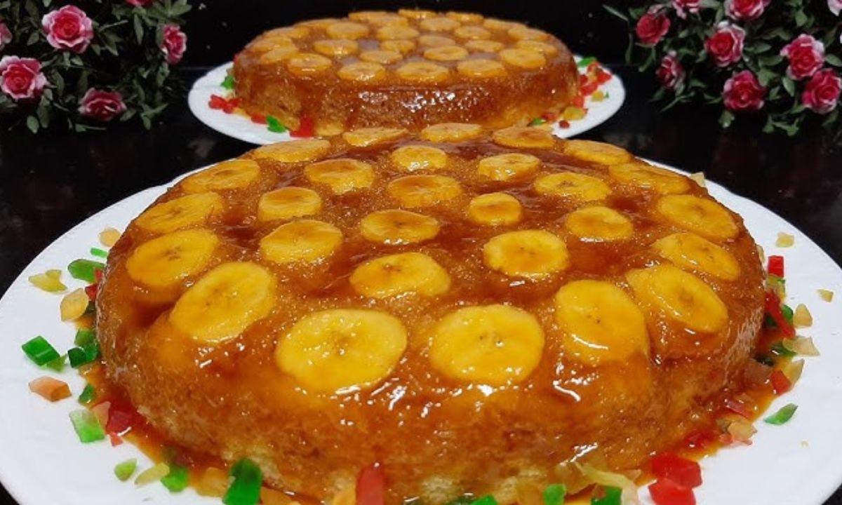 طريقة عمل كيكة المشمش بالكراميل