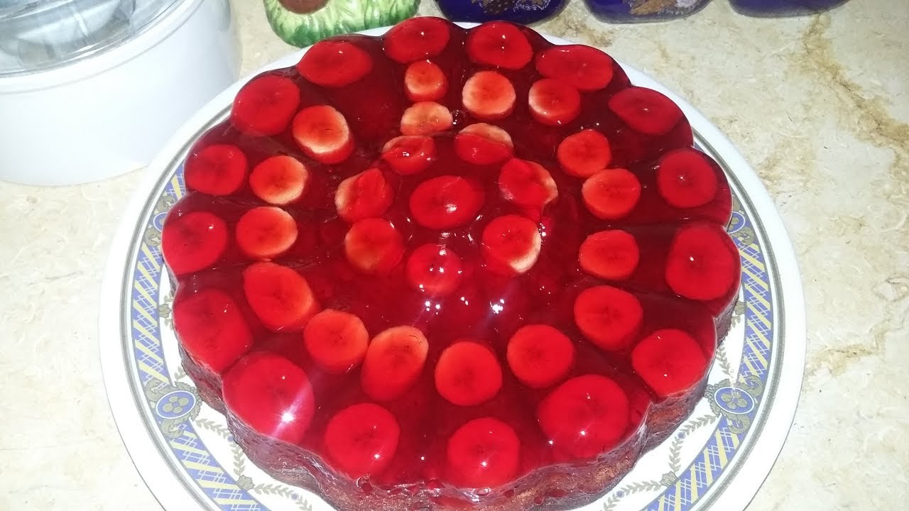 طريقة كيك الجيلي