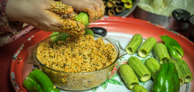 طريقة تحضير محشي الكوسة