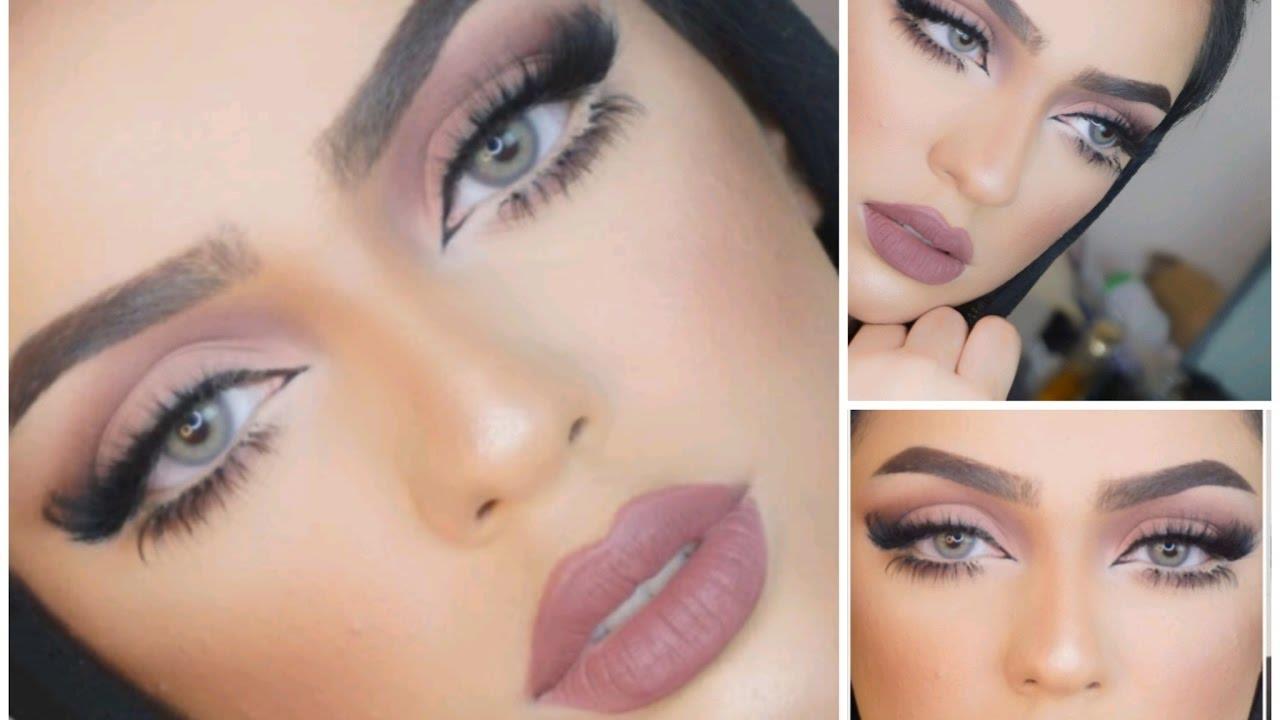عيون واسعة مع المكياج