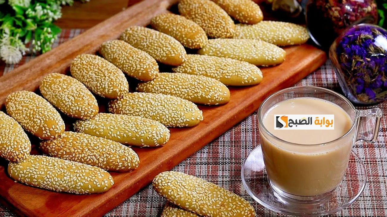 طريقة تحضير كعك الشاي بالسمسم
