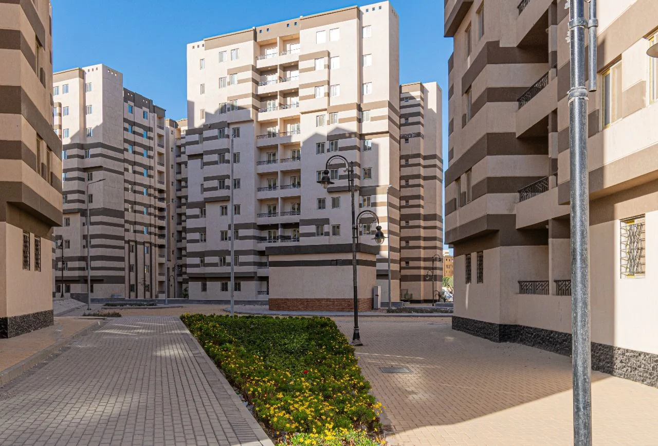 مساحات وحدات الإسكان الاجتماعي