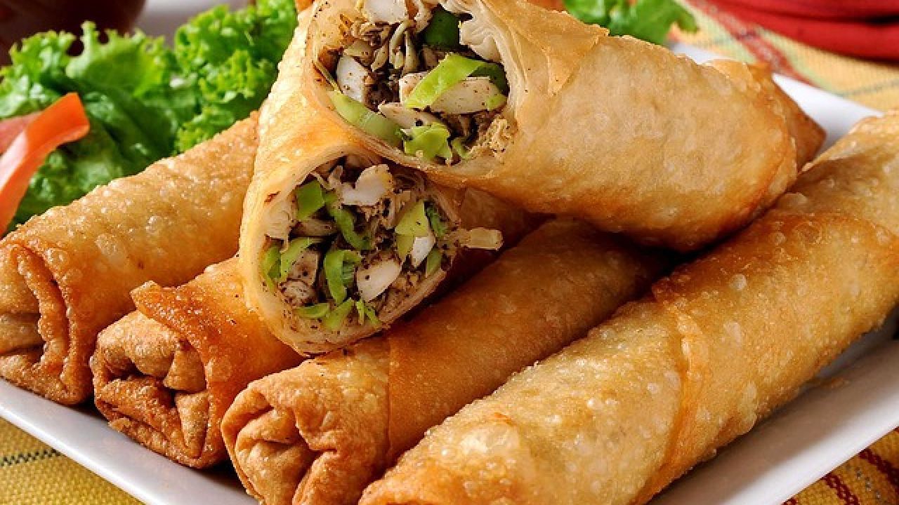 مكونات تحضير سبرينغ رولز بالخضار