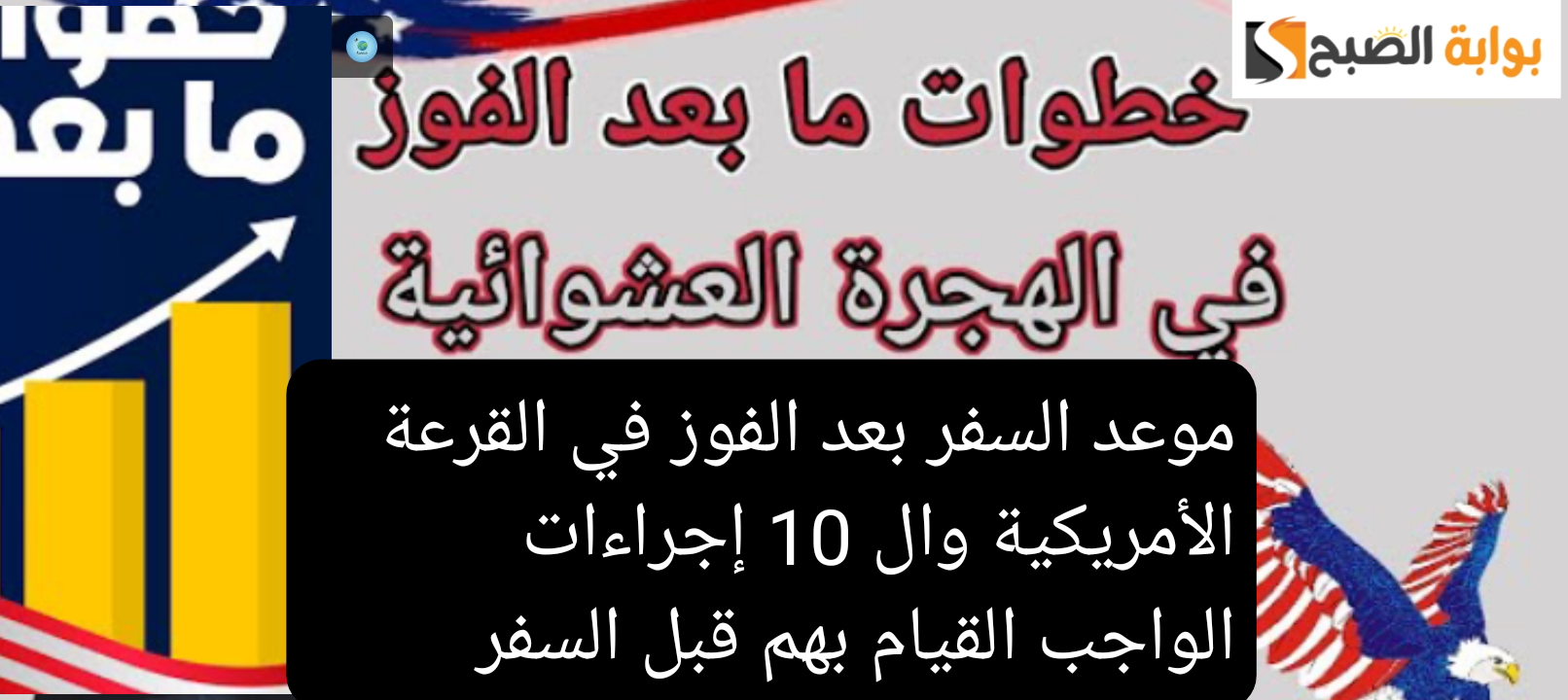 موعد السفر بعد الفوز في القرعة الأمريكية والإجراءات 10 الواجب القيام بهم