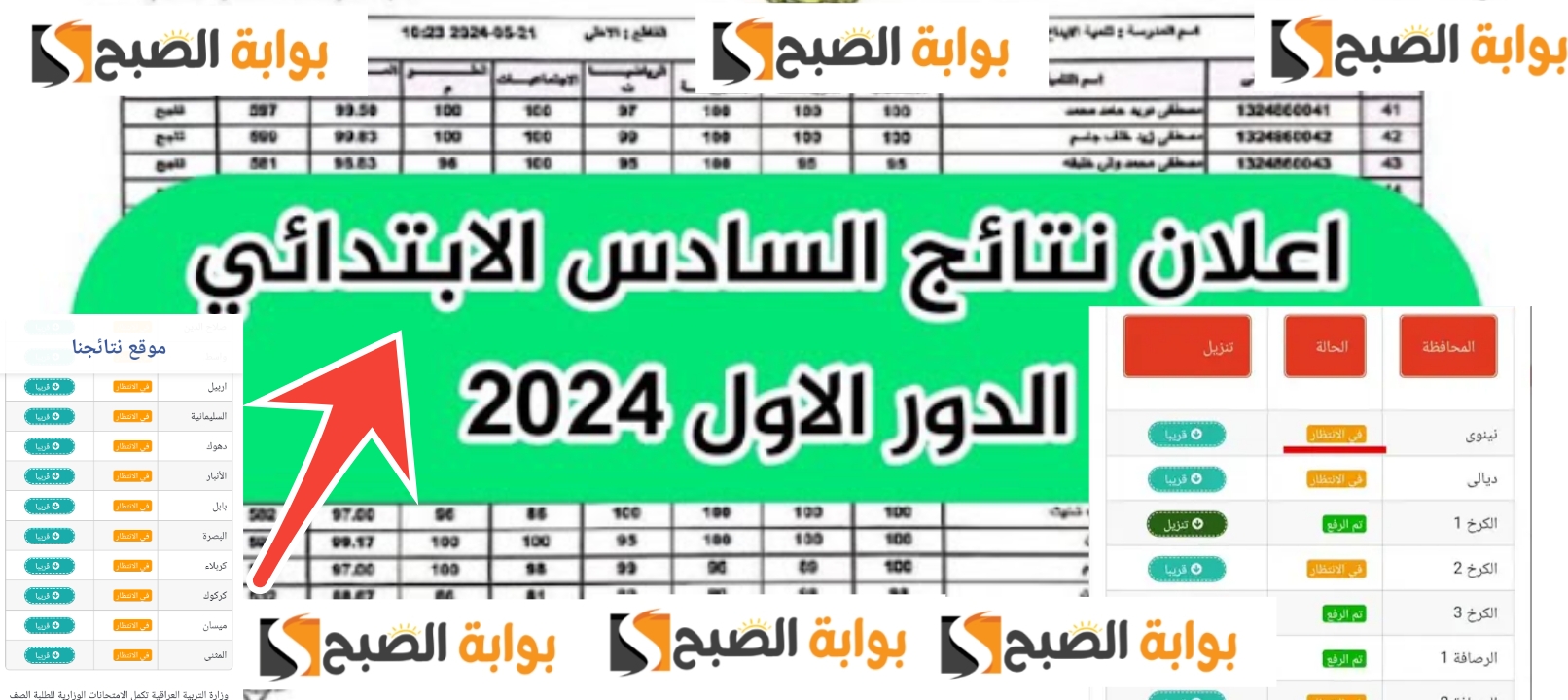 نتائج 6 ابتدائي العراق