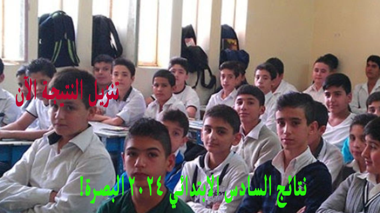 نتائج السادس الابتدائي 2024 البصرة