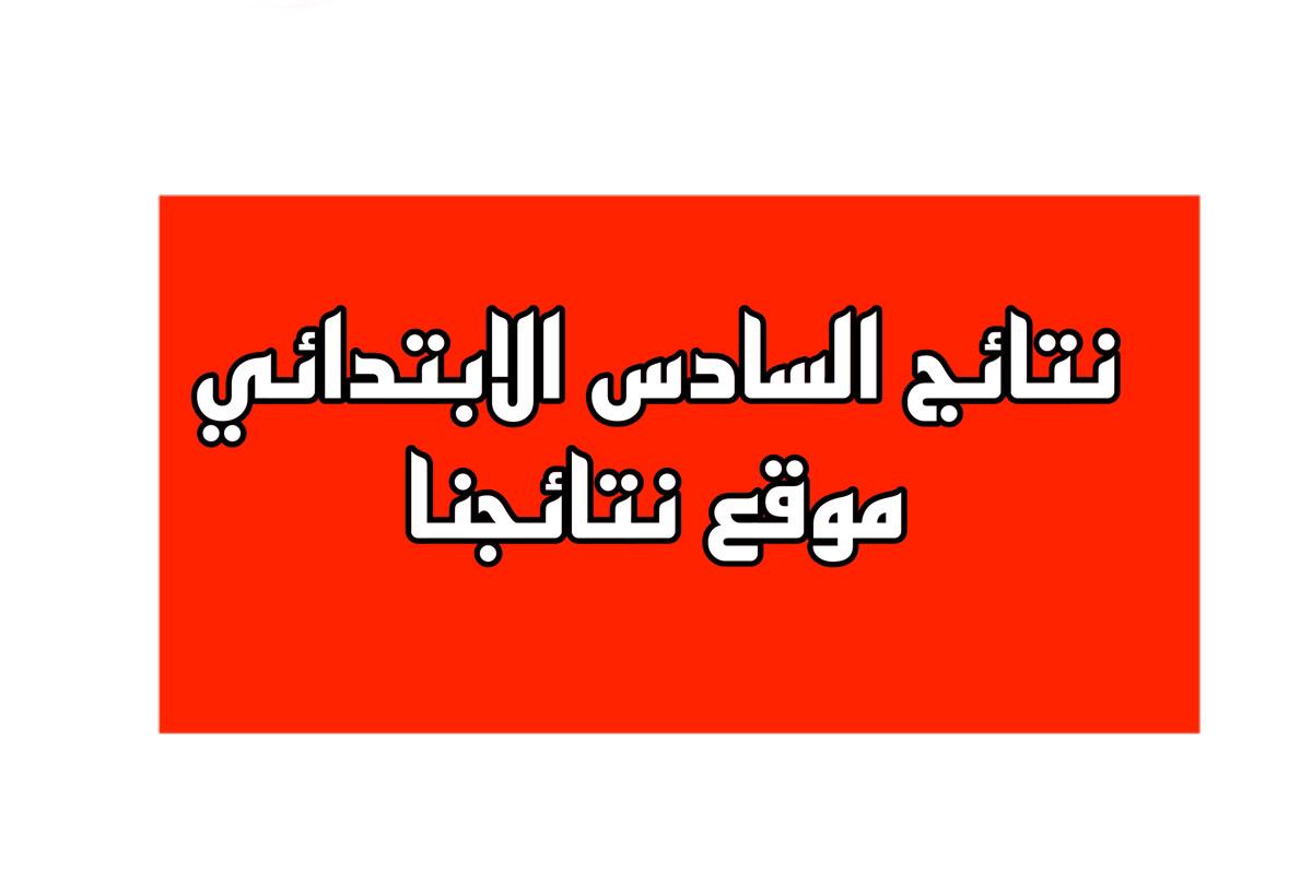 نتائج السادس الابتدائي 2024 الدور الاول