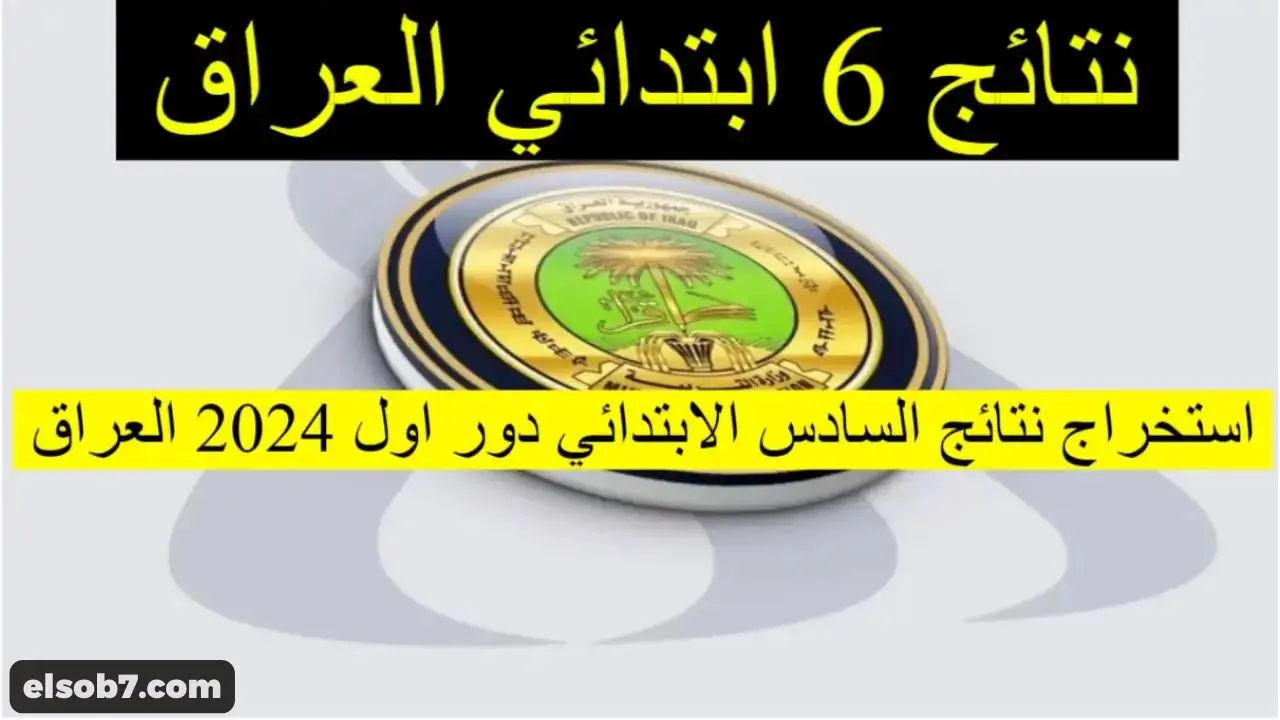 نتائج السادس الابتدائي 2024 وزاري