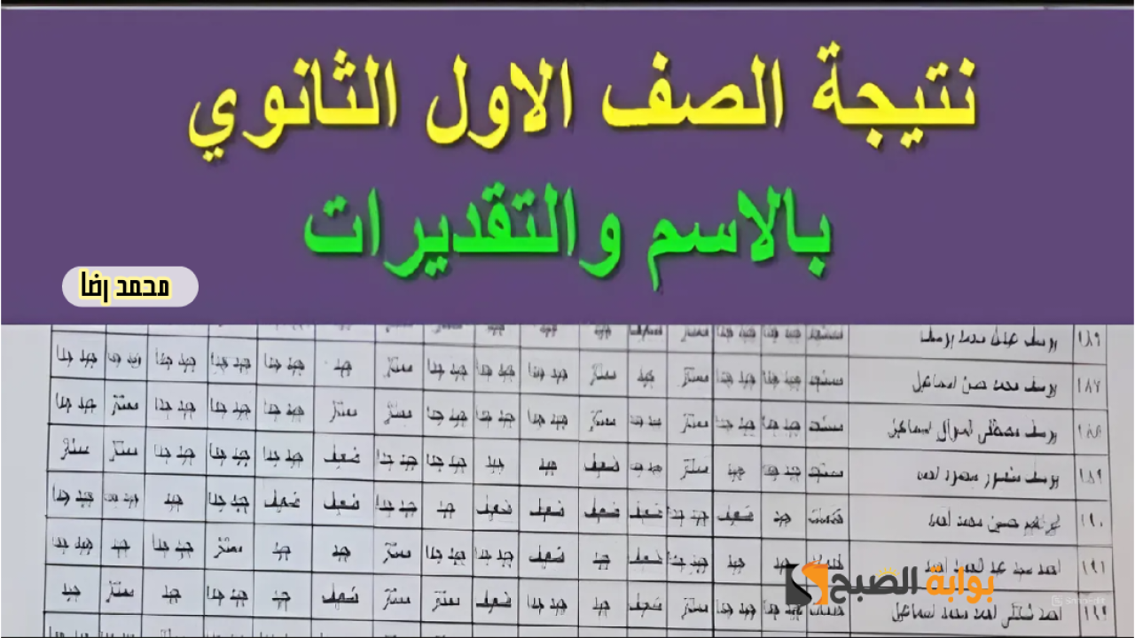 موعد ظهور نتيجة الصف الأول الثانوي الترم الثاني وطريقة الحصول عليها عبر moe.gov.eg