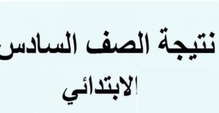 نتيجة الصف السادس الابتدائي 2024