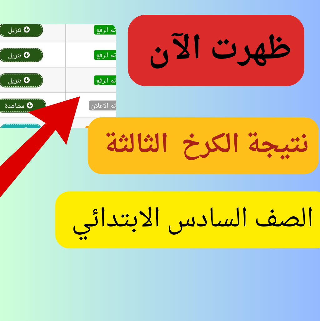 نتيجة الكرخ الثالثة