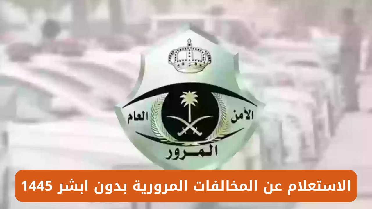 المخالفات المرورية بدون ابشر