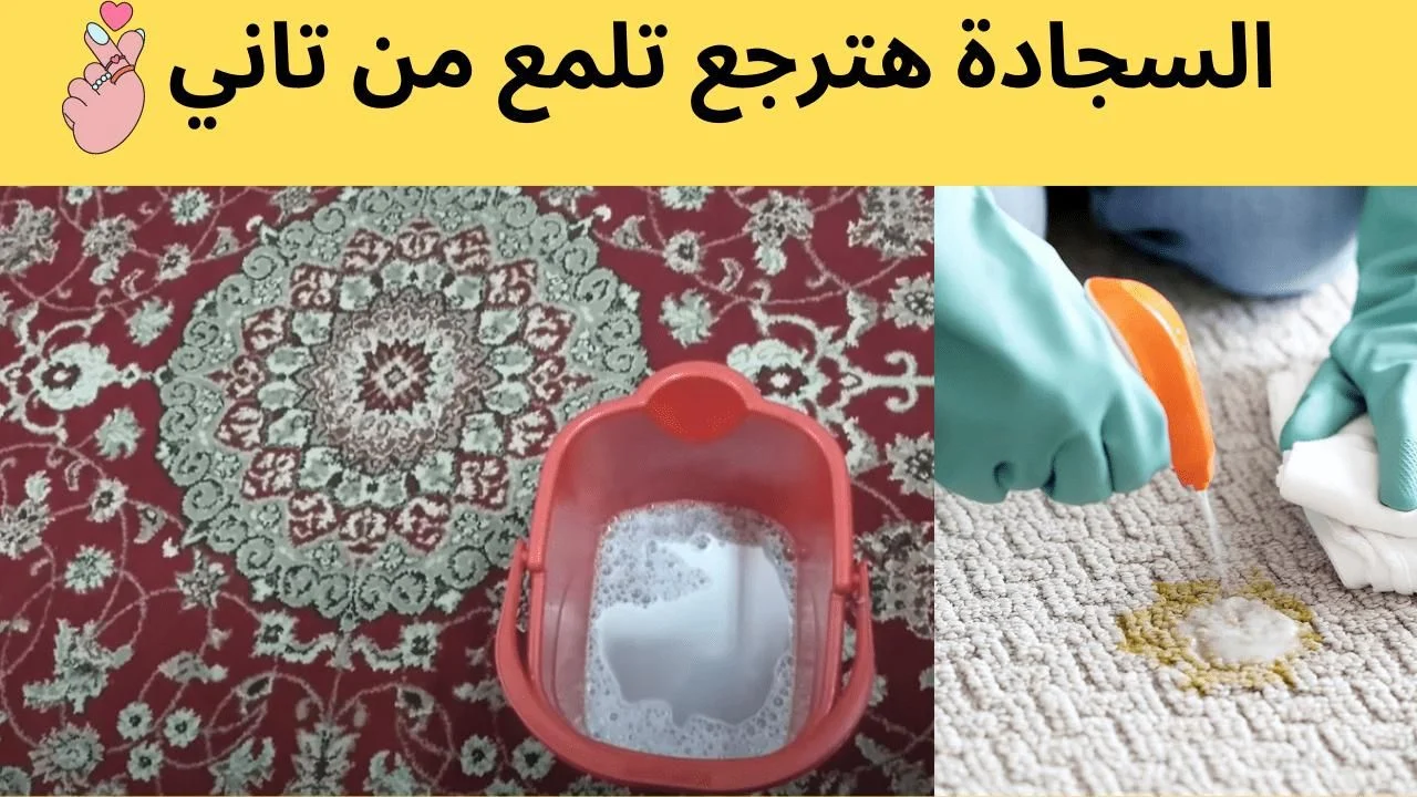 وصفة غسل السجاد على الناشف