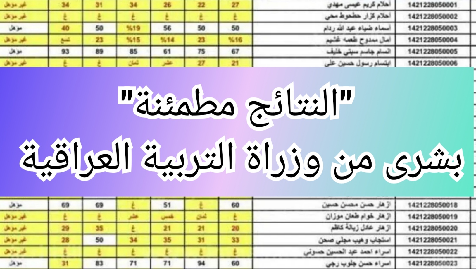 موعد ظهور نتائج الثالث المتوسط في العراق