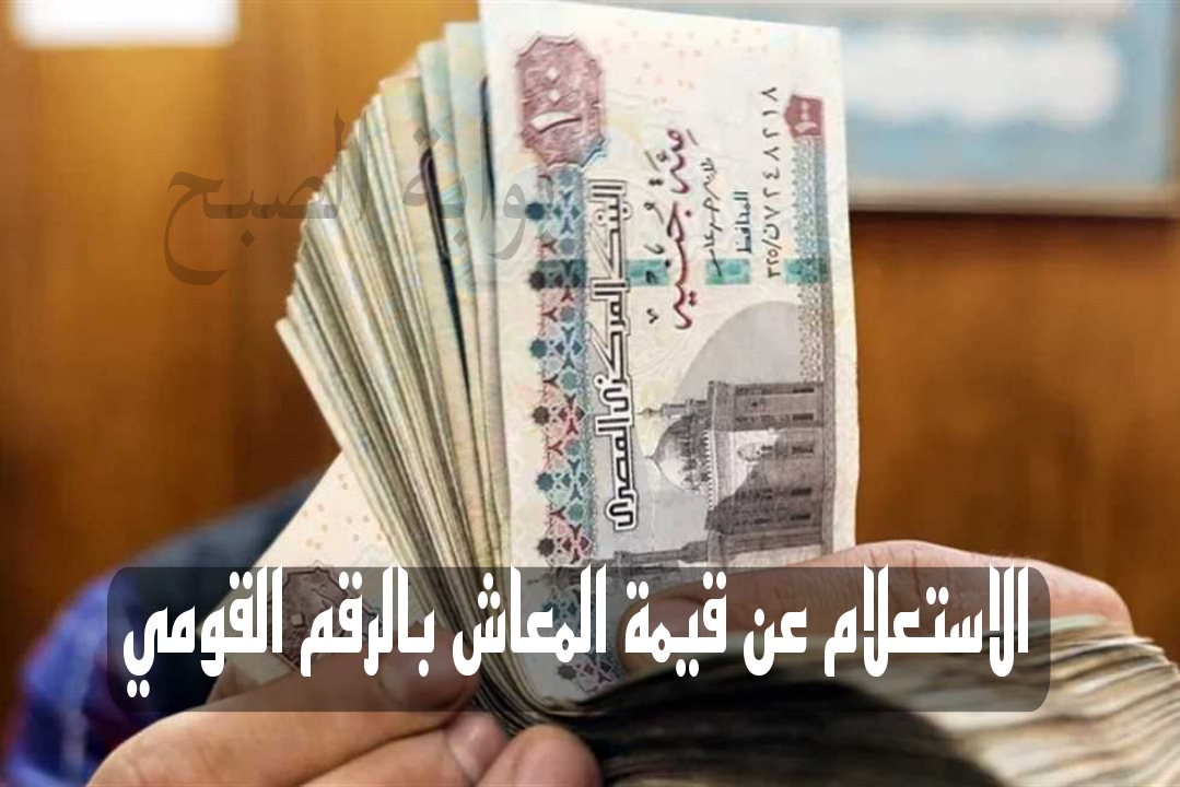 الاستعلام عن قيمة المعاش بالرقم القومي