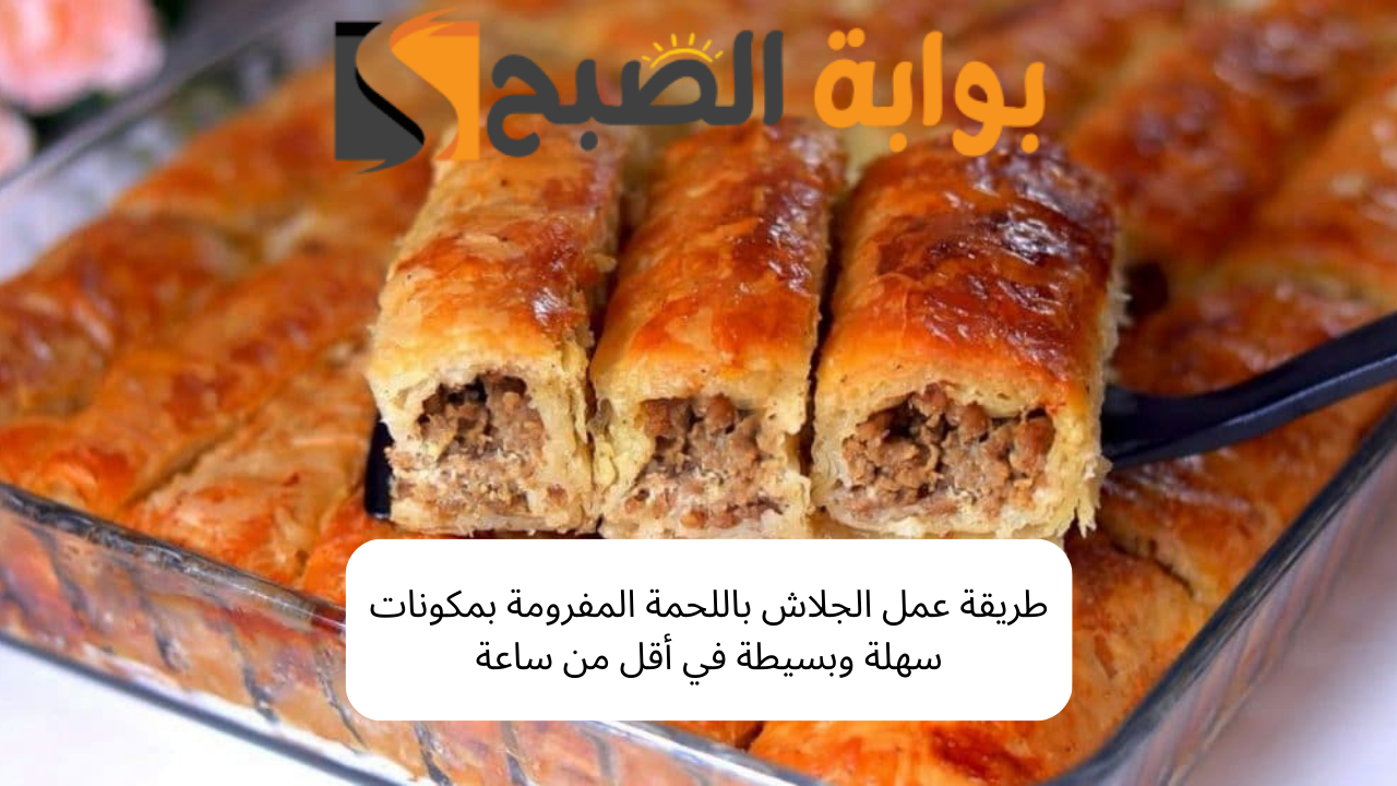 طريقة عمل الجلاش باللحمة المفرومة