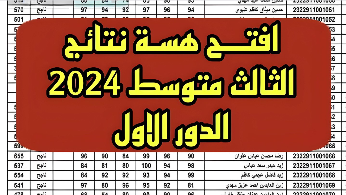 رابط نتائج الثالث متوسط 2024