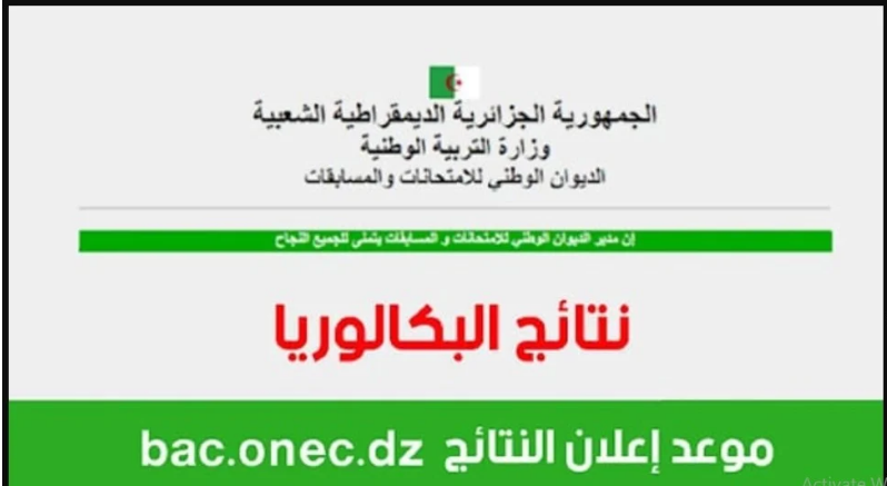 نتائج البكالوريا في الجزائر 2024