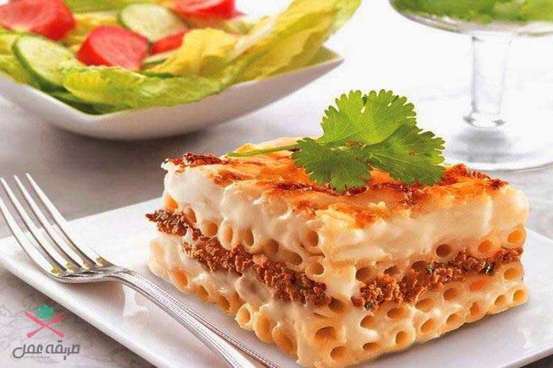 أفضل وأنجح الطرق لعمل صينية المكرونة بالبشاميل