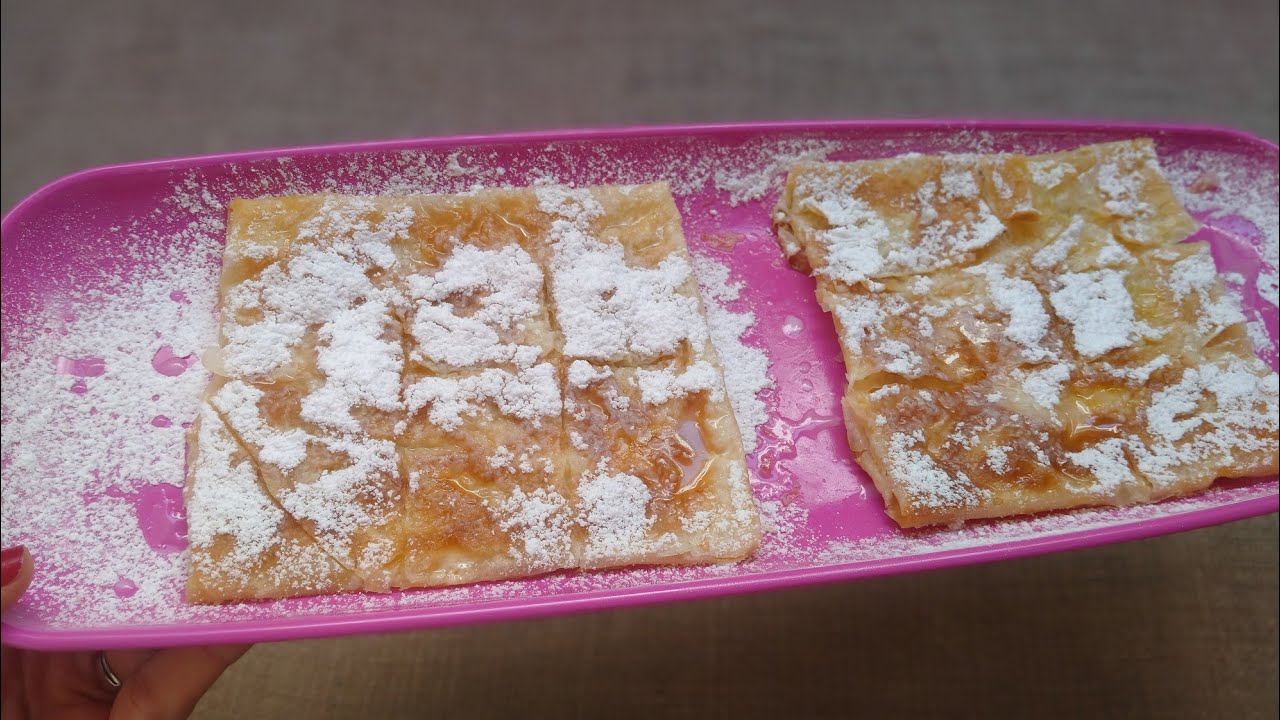 فطائر الجلاش السريعة بالسكر واللبن