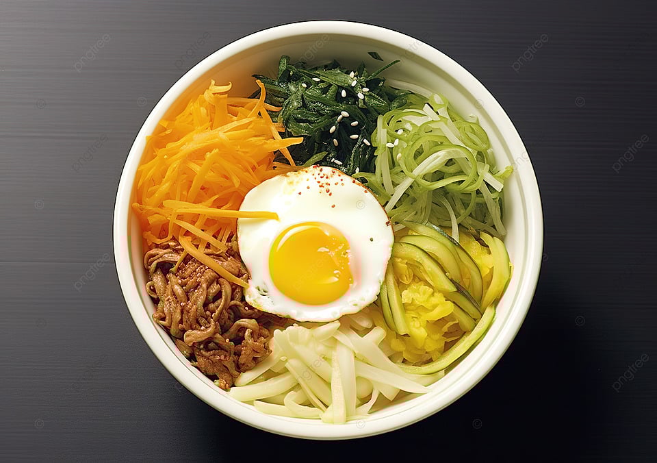 pngtree korean bibimbap for lunch image 13349482