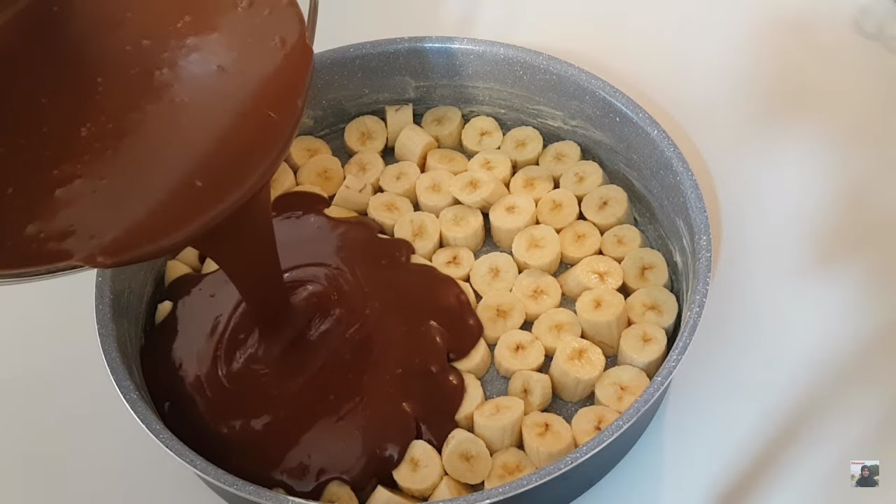 حلى الشوكولاتة بالموز