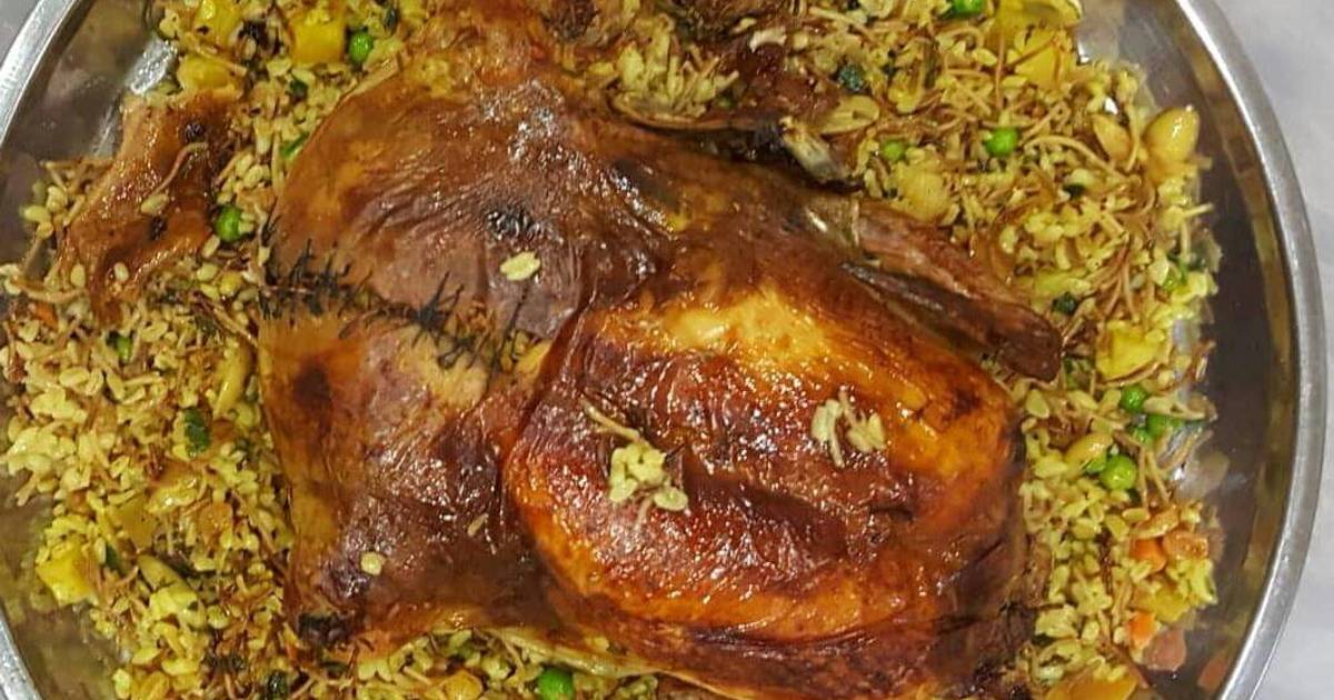 طريقة عمل محشى دجاج بالبرغل في الفرن بطعم لذيذ لا يقاوم