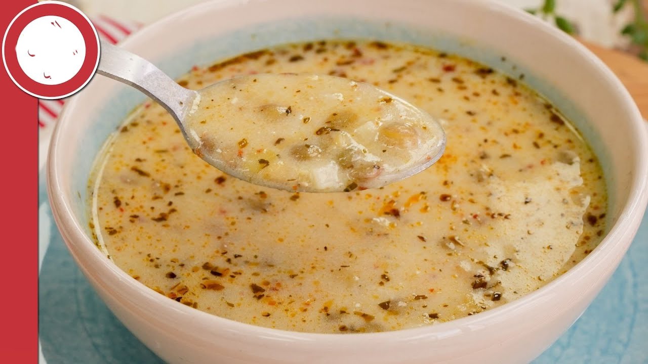 شوربة العدس الأخضر بالأريشتة التركية