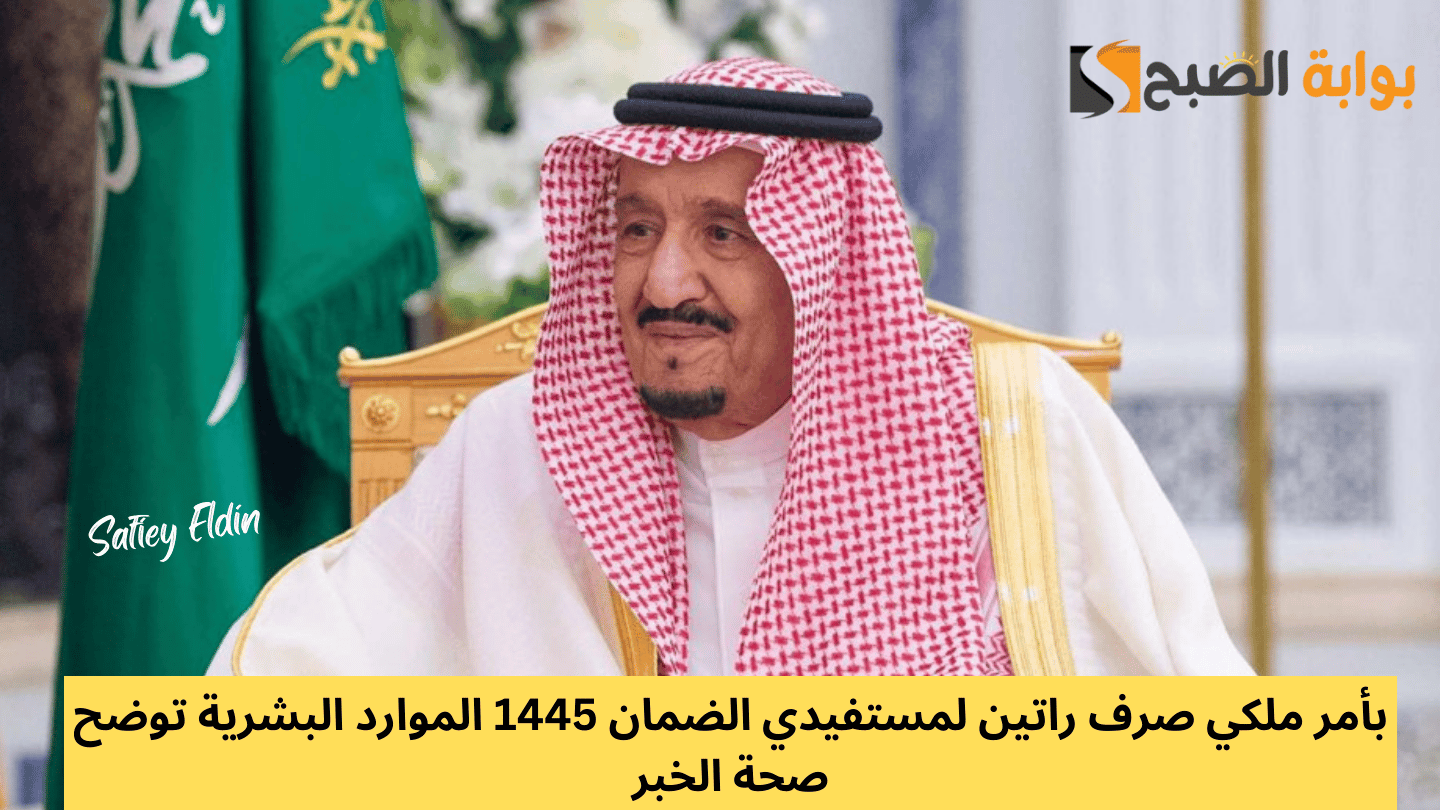 بأمر ملكي صرف راتين لمستفيدي الضمان 1445 الموارد البشرية توضح