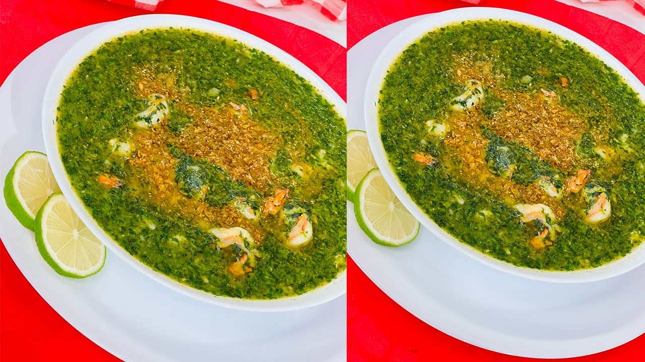 طريقة تحضير الملوخية بالجمبري
