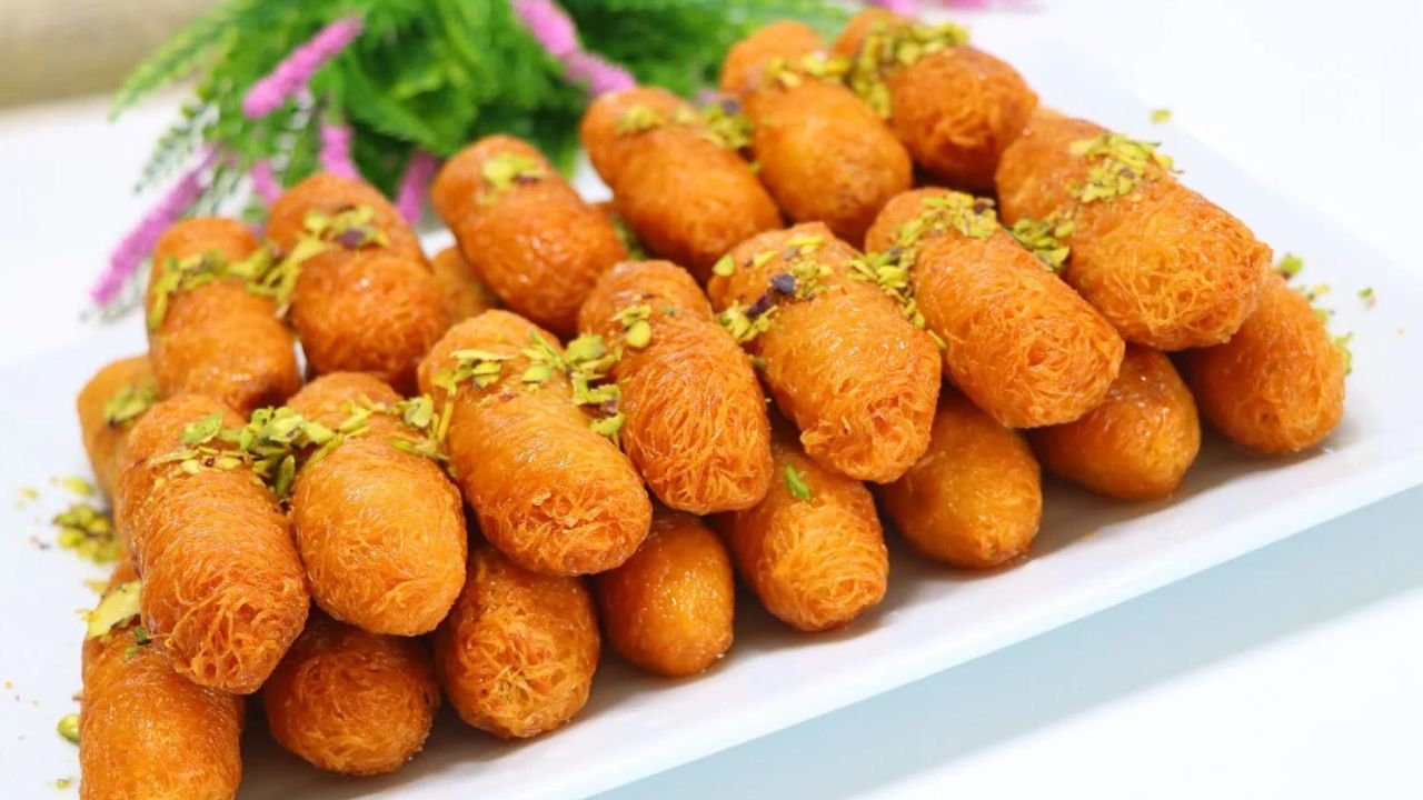 طريقة عمل أصابع الكنافه المحشيه