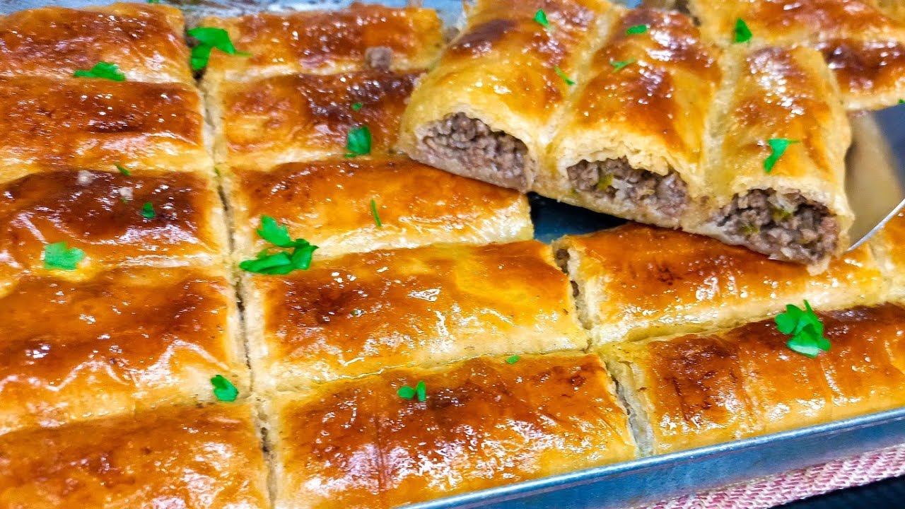طريقة عمل البرك التركية باللحمة