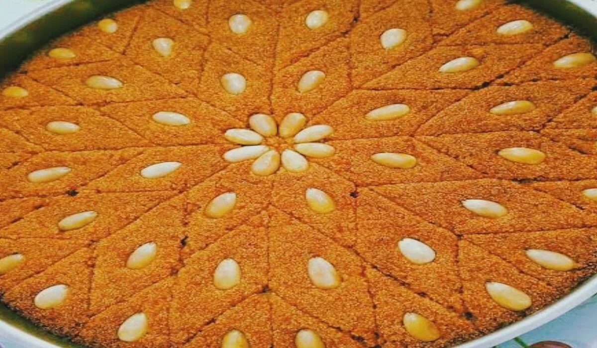طريقة عمل البسبوسة بالمكسرات