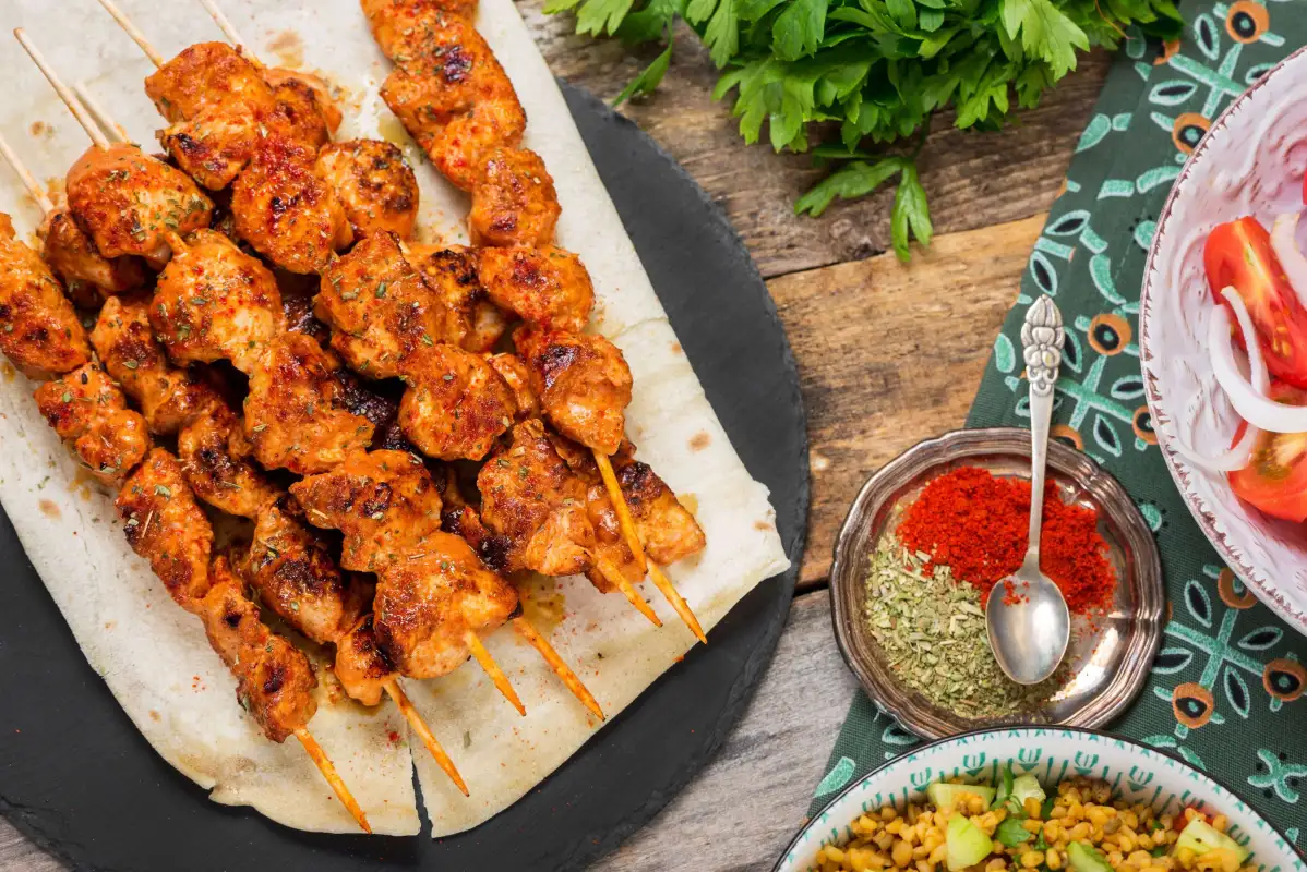 طريقة عمل كباب الدجاج