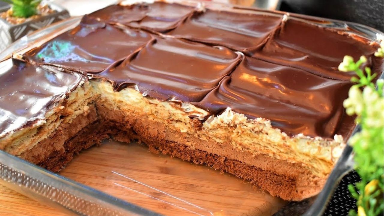 طريقة عمل كيكة التويكس البارده