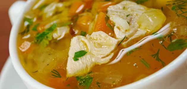 عمل شوربة الدجاج بالهالبينو