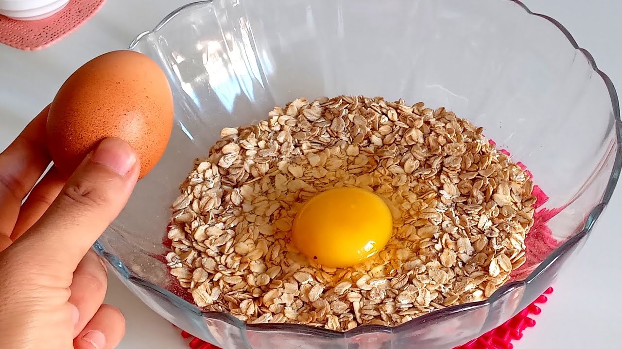 فطيرة الشوفان في الطاسة