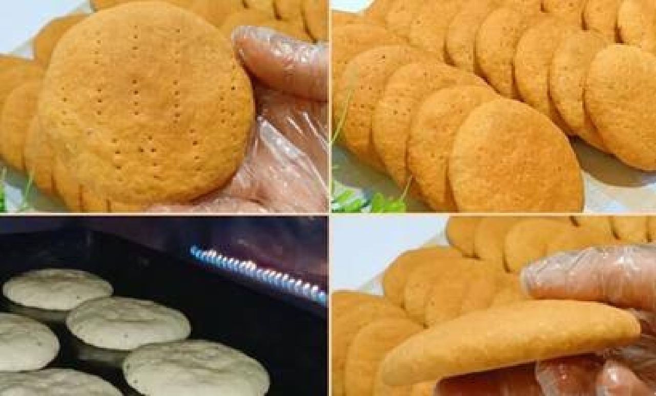 قرص فلاحي ناشفة سادة قرص الأفران