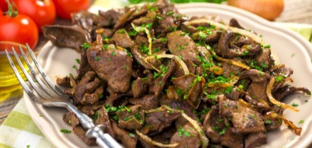 بطعم رائع طريقة عمل الكبدة بالبصل بسر التتبيلة الأصلية