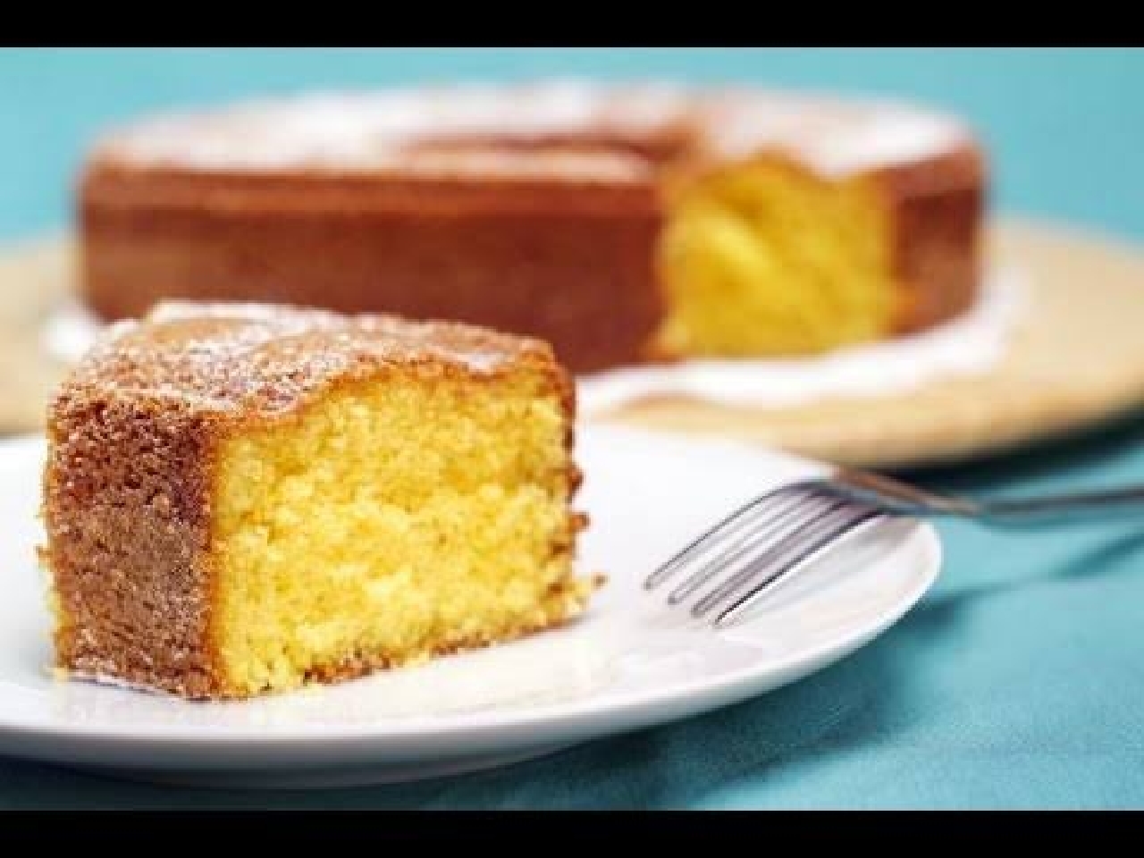 كيكة كاسترد بعصير البرتقال
