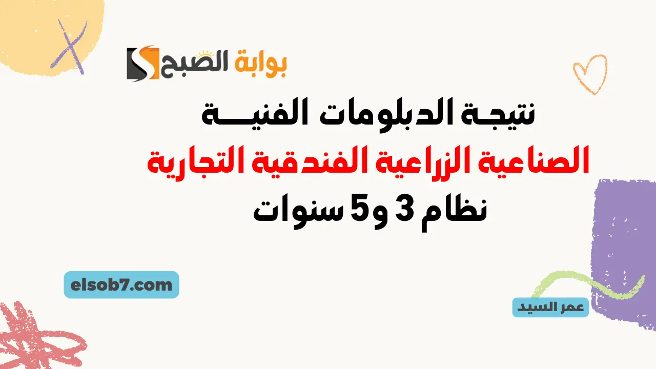 موعد إعلان نتيجة الدبلومات الفنية