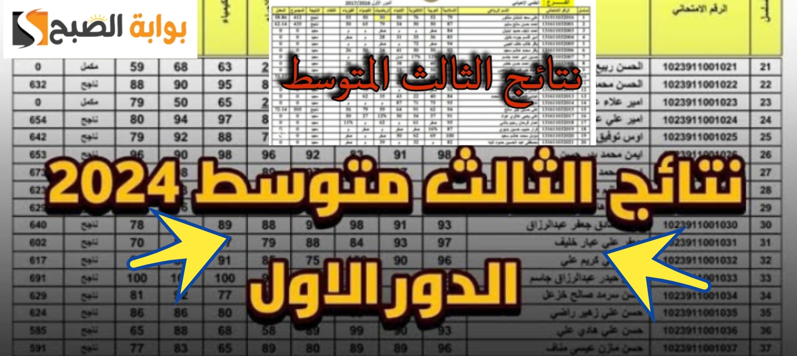 نتائج الثالث المتوسط في العراق