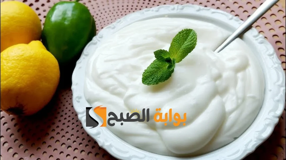 طريقة تحضير الثومية بالزبادي أو بالنشأ