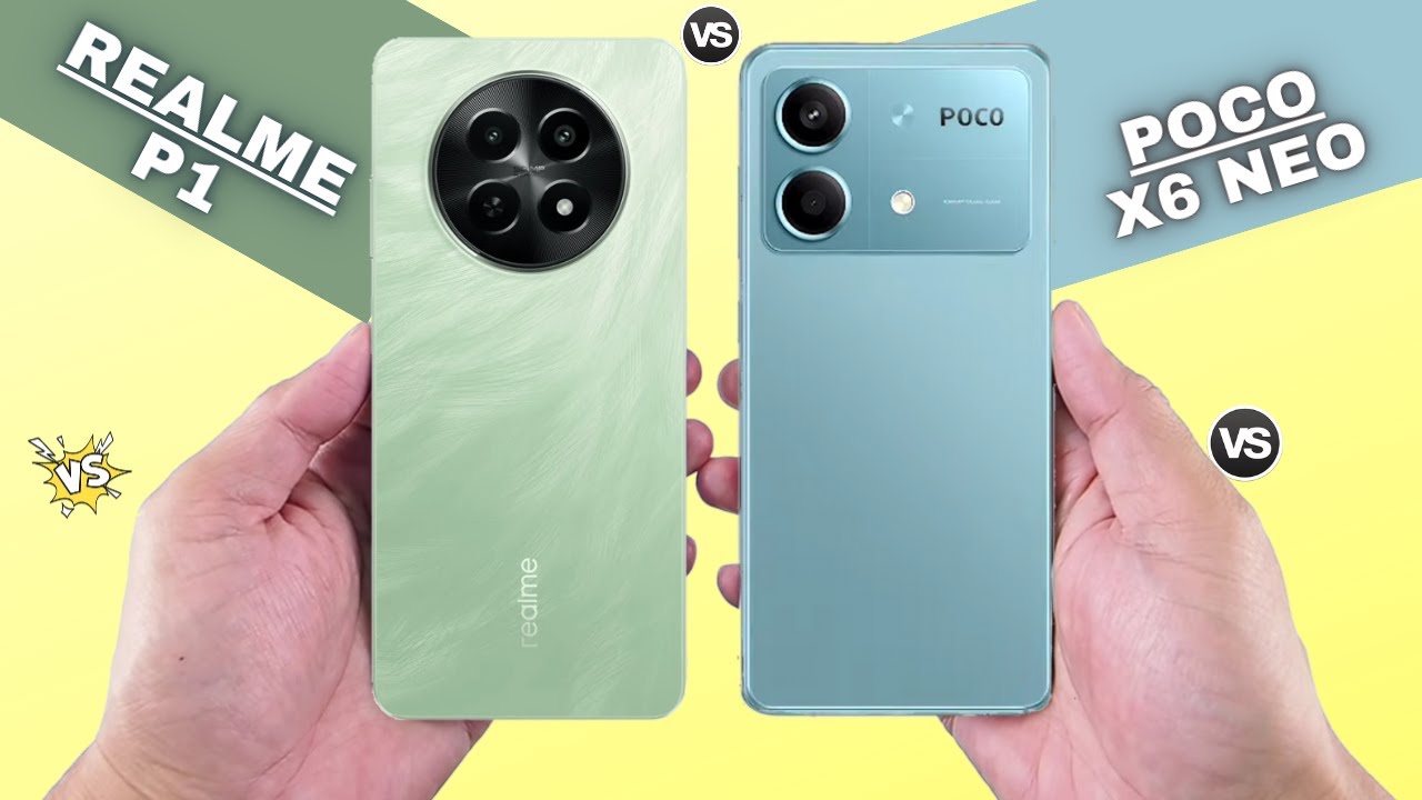 أيهما أفضل.. مقارنة شاملة بين هاتفي شاومي Poco X6 Neo وريلمي P1 هتحسم اختيارك