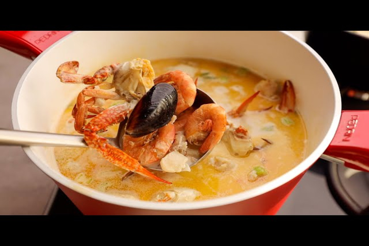 طريقة عمل شوربة السي فود