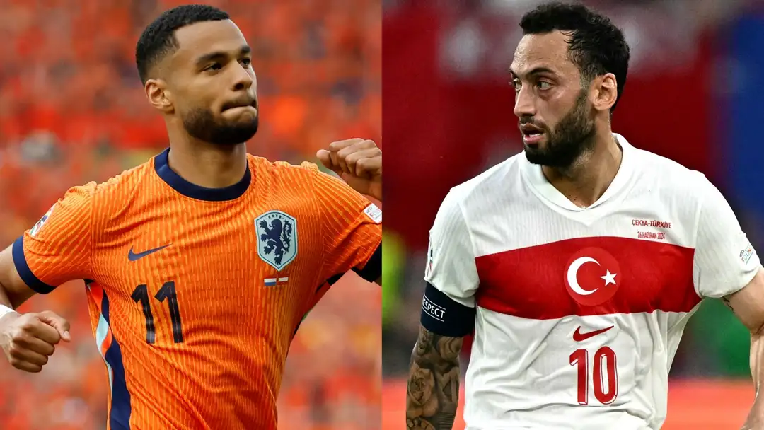 Cody Gakpo Netherlands Hakan Calhanoglu Turkey