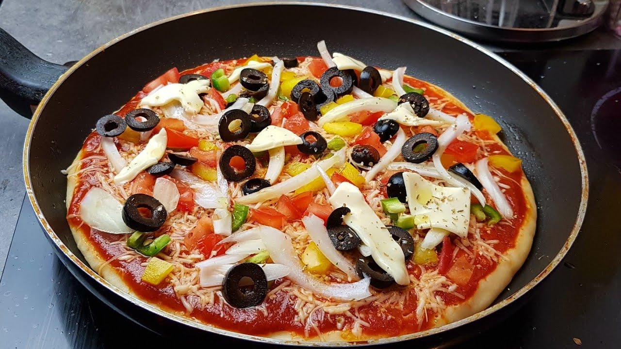 طريقه عمل بيتزا الطاسة