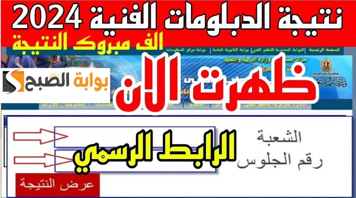 نتيجة الدبلومات الفنية 2024